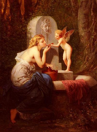 Henri-Pierre Picou At The Fountain